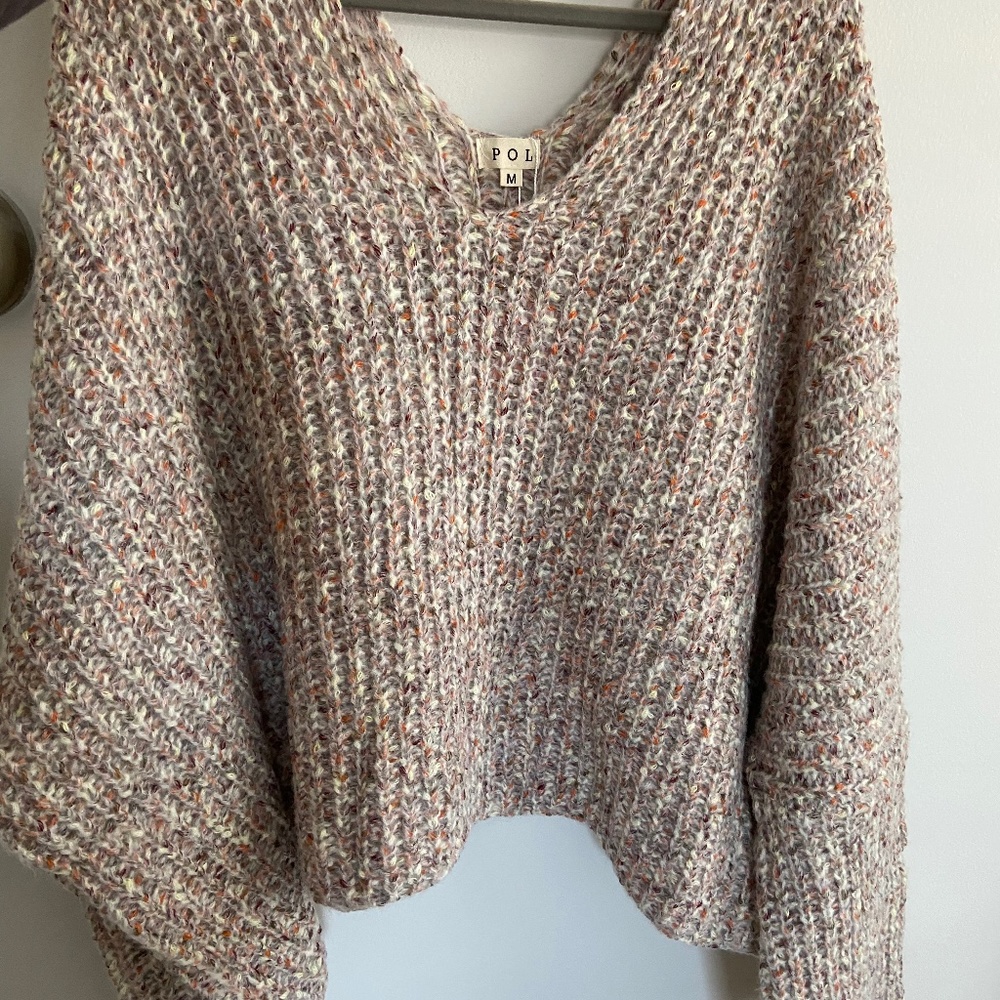 POL Oversized Confetti Sweater
